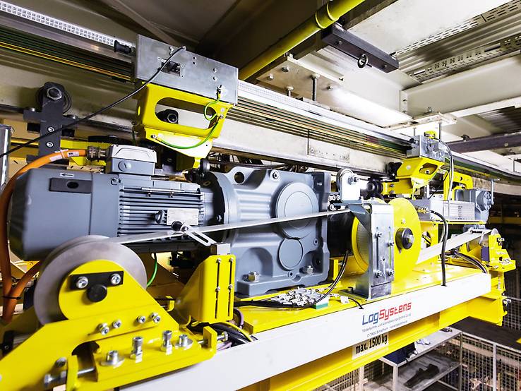 Electrified monorail system John Deere SEW‑EURODRIVE