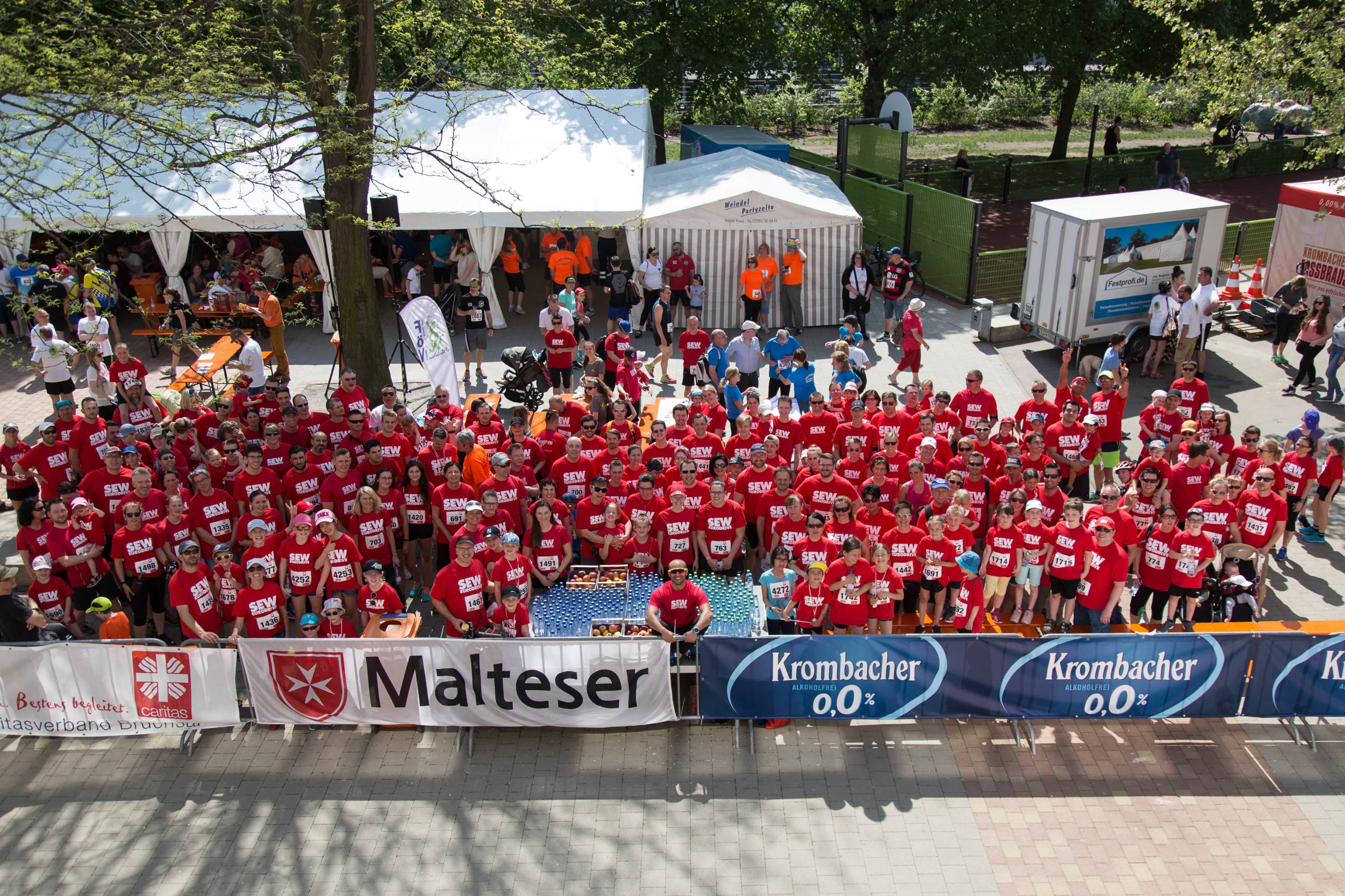 SEW-Mitarbeiter bei Firmenlauf