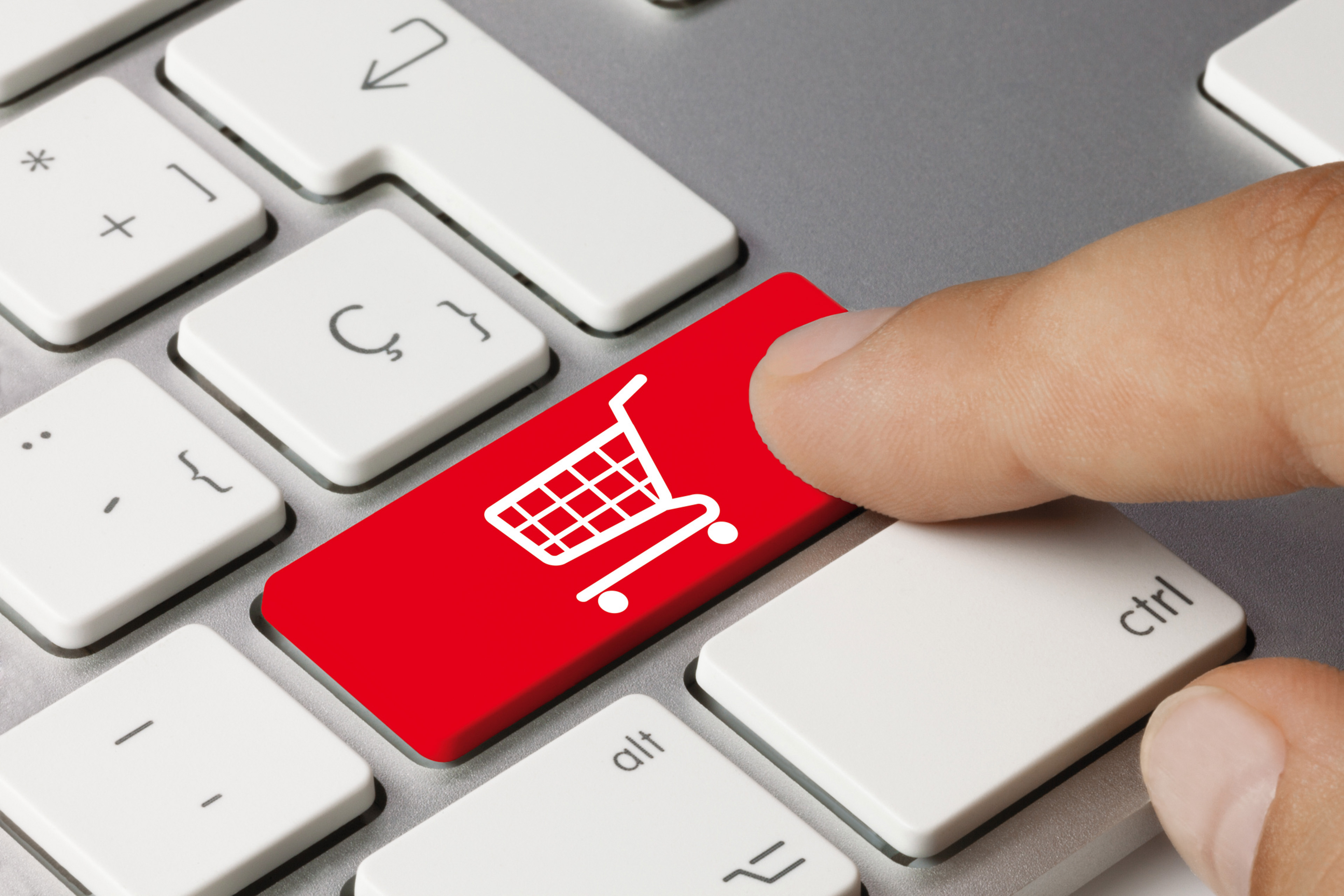 Screenshot – shopping cart in Online Support