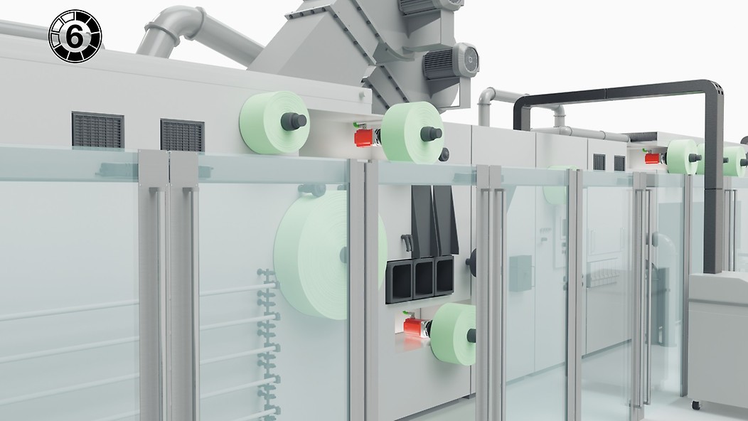 Diaper machine