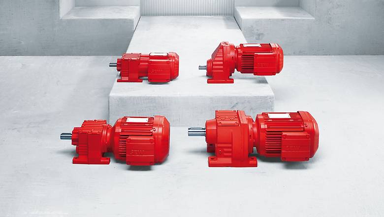 R.. series helical gear units