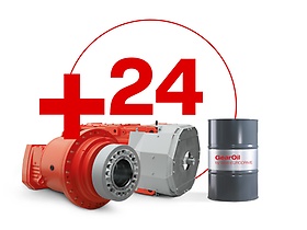 X.e and P series industrial gear units with +24 visual and oil canister