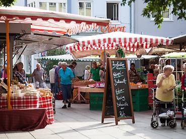 Markttreiben in Bruchsal