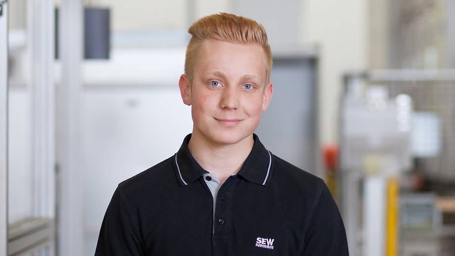 Torben Loritz, Auszubildender Industriemechaniker bei SEW-EURODRIVE.