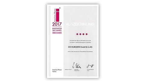 Innovator des Jahres 2017 Innovator des Jahres 2017