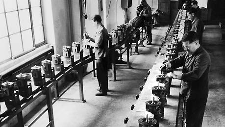 SEW-Motorenherstellung um 1940 Getriebemotor 1956