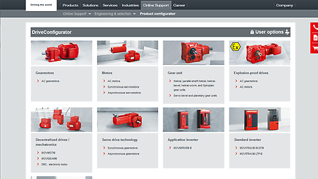 Here, we demonstrate the ideal tool to help you select from our products. The tour demonstrates the configurator’s functions and explains how it’s used.